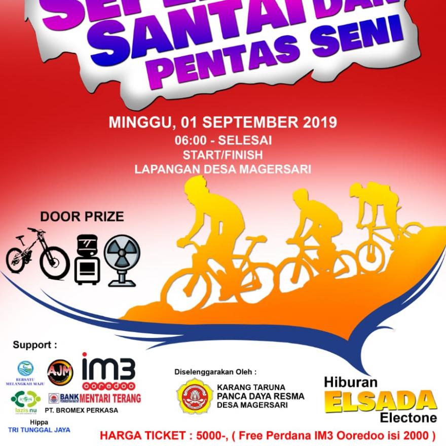 Pengumuman Sepedah Santai dan Pentas Seni